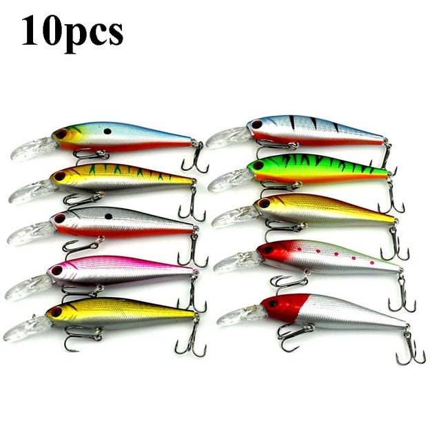 10,20,43 or 56pcs/pack Mixed Fishing Lure Bait Set Wobbler Crankbaits Swimbait