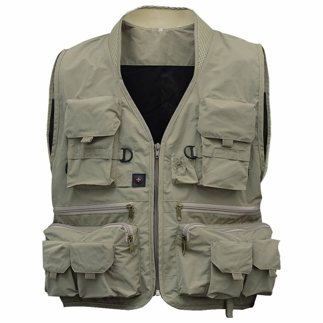 Multi-Pocket Fishing Jacket Vest