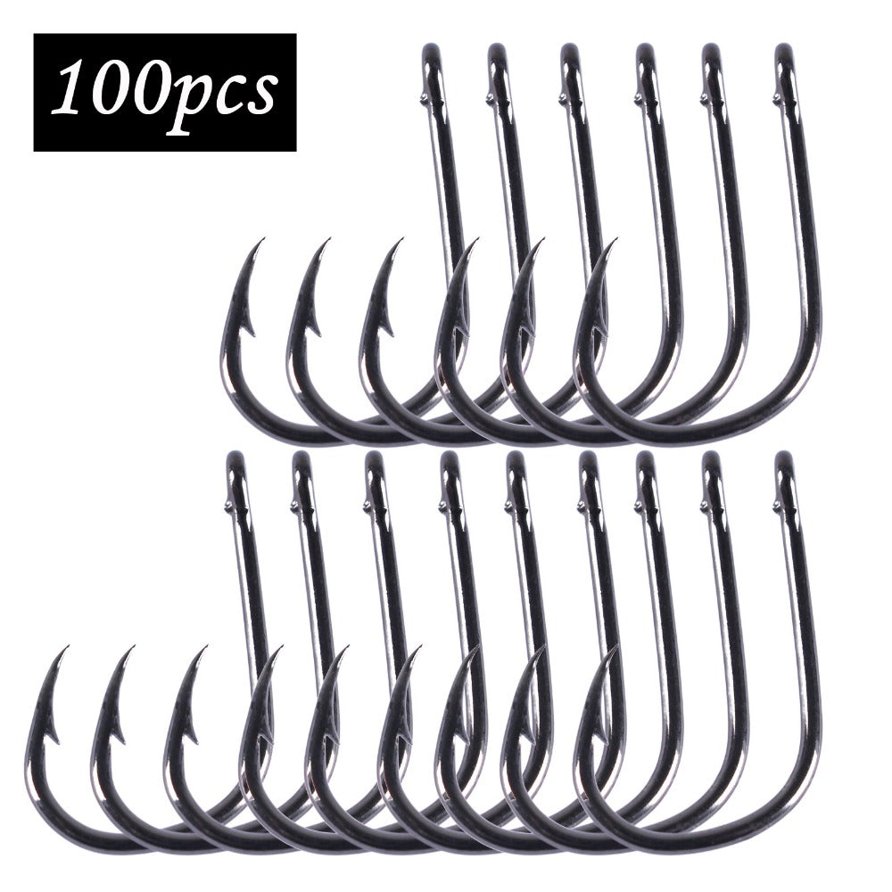 Steel Carbon Black Bait Hook
