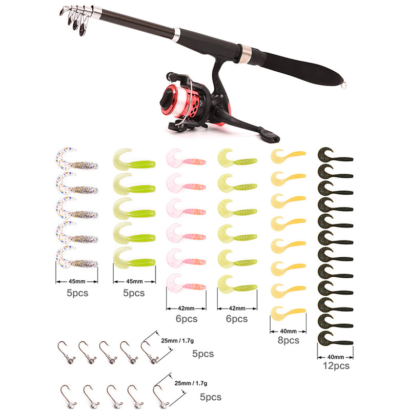 Telescopic Sea Fishing Rod Combo