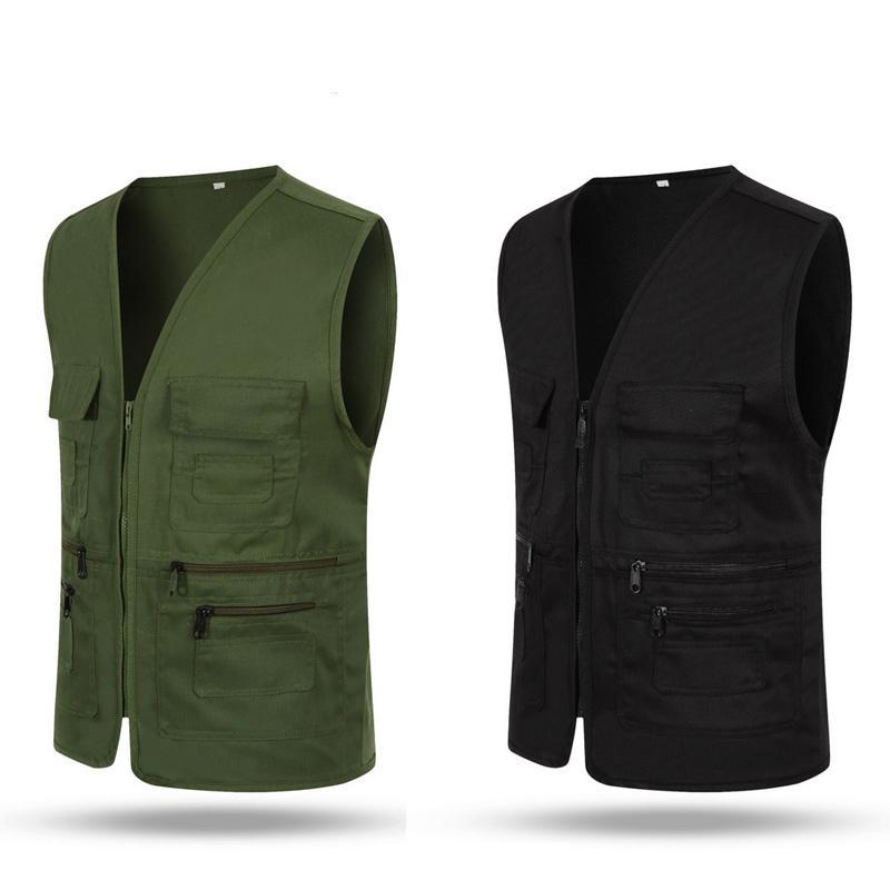 Zipper Multi-Pocket Fishing Vest