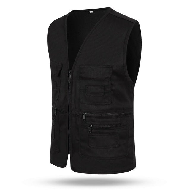 Zipper Multi-Pocket Fishing Vest