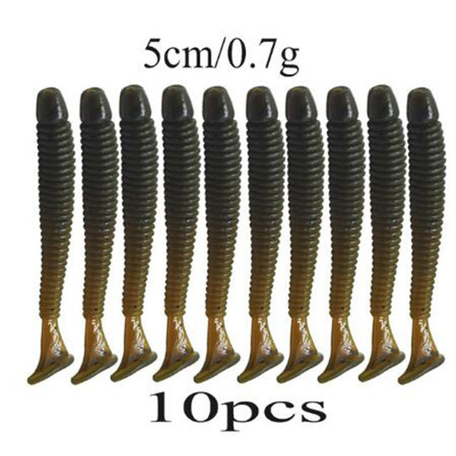 Silicone Bait Worms Fishing Lure