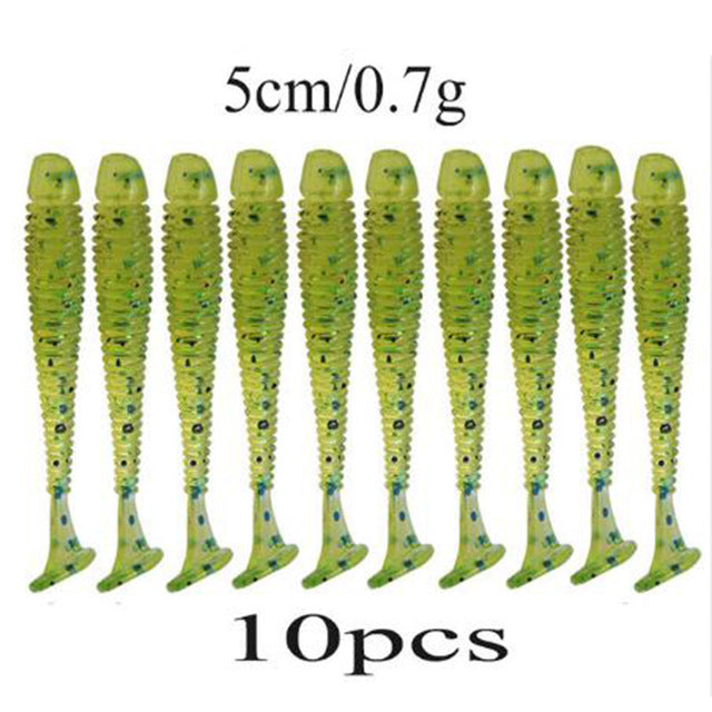 Silicone Bait Worms Fishing Lure