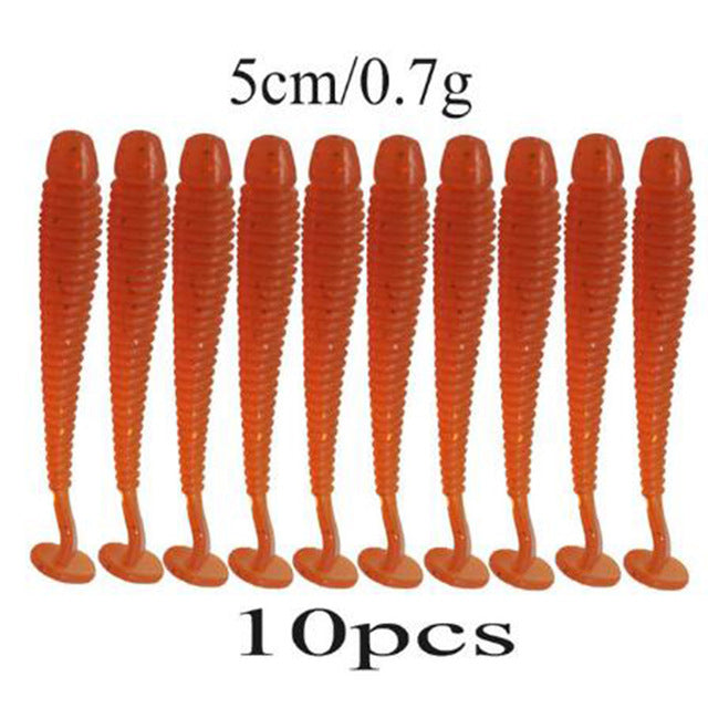 Silicone Bait Worms Fishing Lure