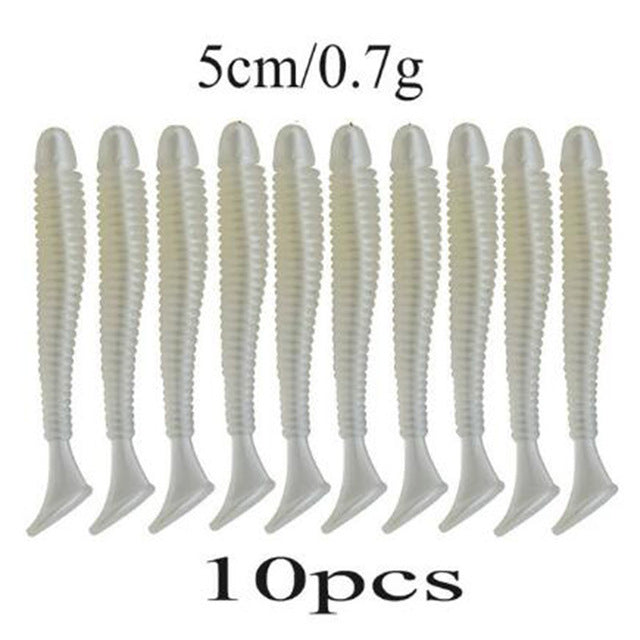 Silicone Bait Worms Fishing Lure