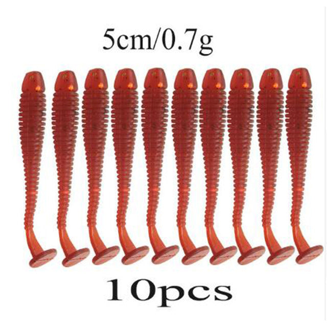 Silicone Bait Worms Fishing Lure