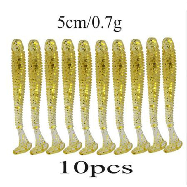 Silicone Bait Worms Fishing Lure
