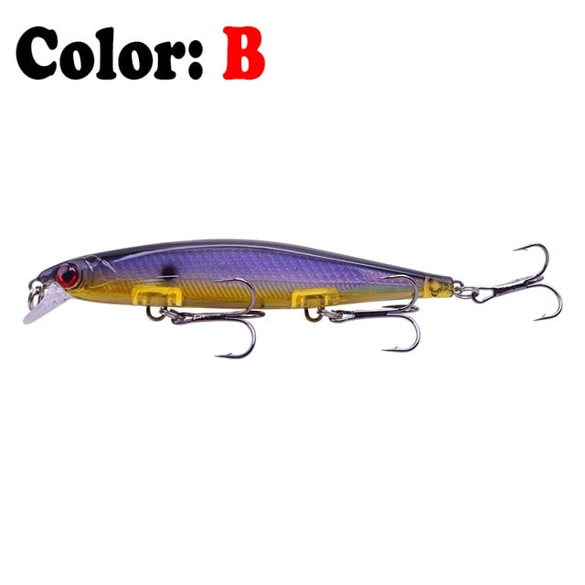 1PCS 3D Eyes Minnow Fishing Lure