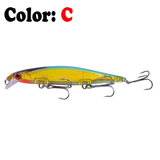 1PCS 3D Eyes Minnow Fishing Lure