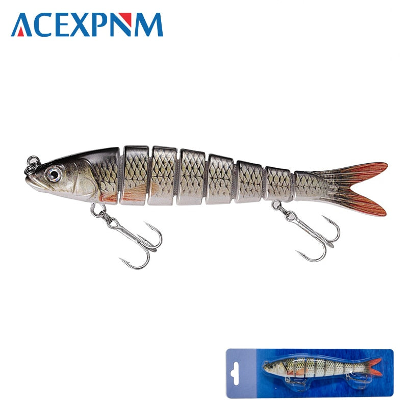 2025 Multi Jointed 3D Eyes 8-Segment Crankbait