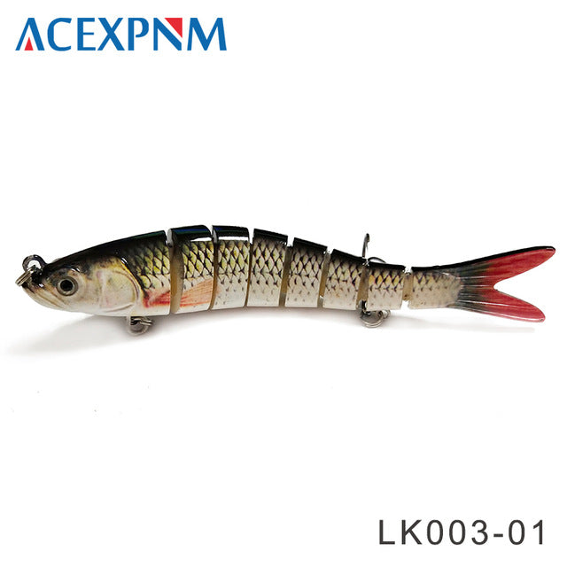 2025 Multi Jointed 3D Eyes 8-Segment Crankbait