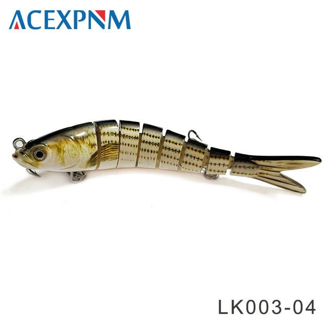 2025 Multi Jointed 3D Eyes 8-Segment Crankbait