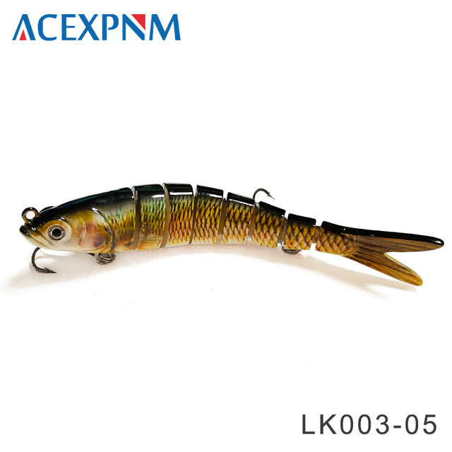 2025 Multi Jointed 3D Eyes 8-Segment Crankbait