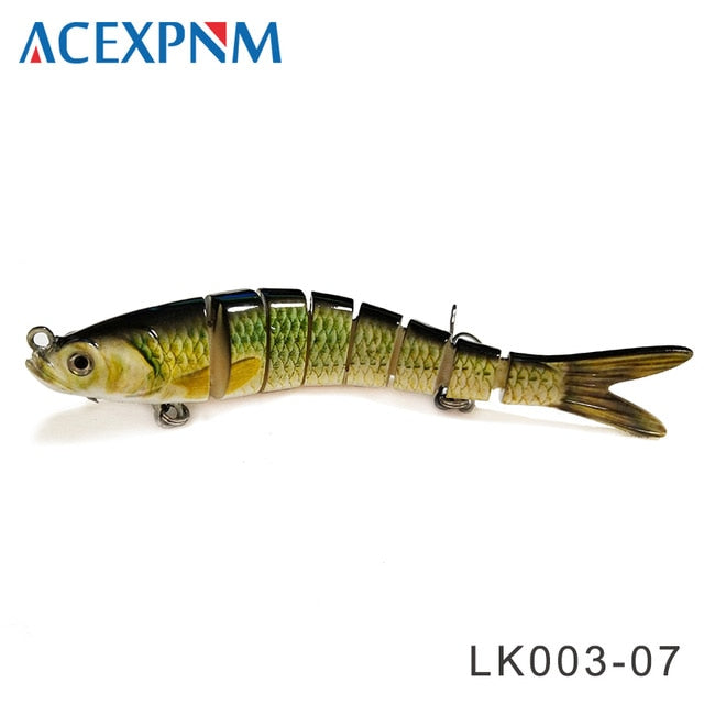 2025 Multi Jointed 3D Eyes 8-Segment Crankbait