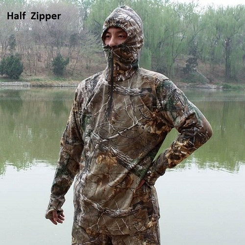 Men's Camouflage Hoodie Fishing Jacket